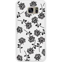 Samsung Bedrukt siliconen hoesje compatibel met Galaxy S7 Edge Roses noires