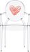 Kartell Lou Lou Ghost Special Edition Kristal-Hart Kinderstoel Transparant Kunststof 39 x 63 cm