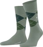 Burlington Edinburgh gedessineerd wol sokken heren groen - maat 46-50