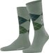 Burlington Edinburgh gedessineerd wol sokken heren groen - maat 46-50