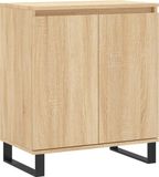 vidaXL Dressoir 60x35x70 cm bewerkt hout sonoma eikenkleurig