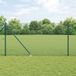 vidaXL - Gelast draadhek met grondpennen - 10 x 1,4 m - PVC-gecoate Staal - Groen