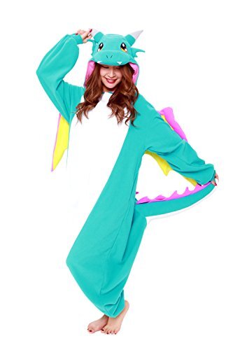 Sazac Vliegende Draak Onesie Blauw Kigurumi Verkleedkleding | Kigurumi | Volwassenen & Kinderen | One Size Fits All (155-180cm)