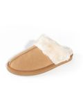 Minnetonka Huisschoenen 'Chesney Slide' crème / lichtbruin