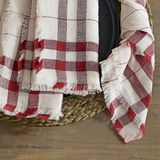 LOBERON Servet set van 4 Zarella crème/rood