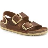 Birkenstock MILANO BIG BUCKLE LEATHER - Chaussures femme - Cognac - Taille 40