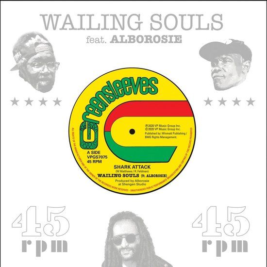 Shark Wailing Souls & Alborosie - Shark Attack / Shark Attack Dub (7" Vinyl)