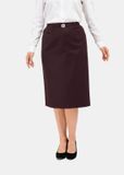 Goldner Schapenwol sliprok Klassieke schapenwol slip-on rok