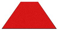 Andersen Colorstar 445310585115 Nylon vezel binnenmat, nitril rubberen rug, 700 g/sq. m, 85 cm breedte x 115 cm lengte, zuiver rood