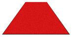Andersen Colorstar 445310585115 Nylon vezel binnenmat, nitril rubberen rug, 700 g/sq. m, 85 cm breedte x 115 cm lengte, zuiver rood