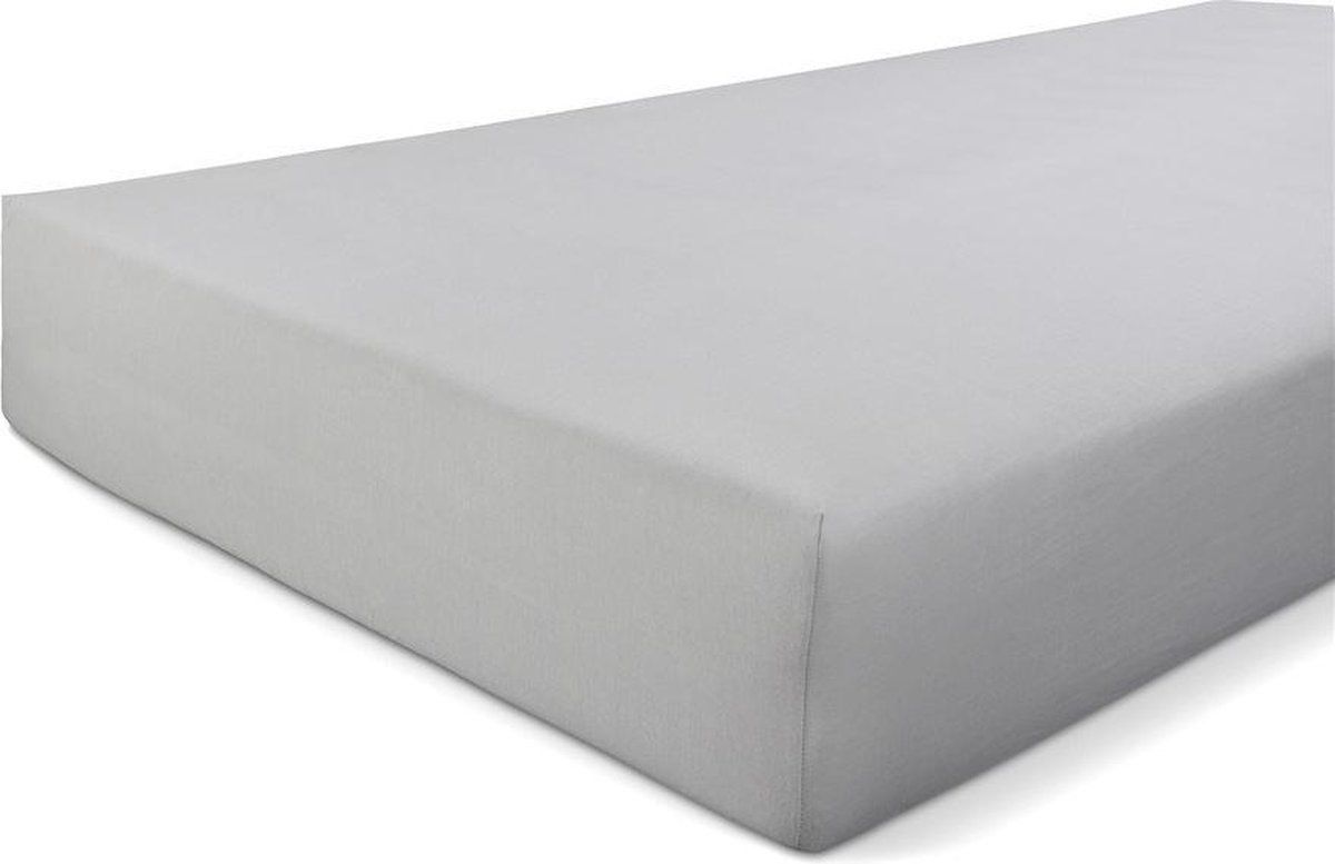 Walra Jersey Stretch Hoeslaken - 90x210 cm - Grijs