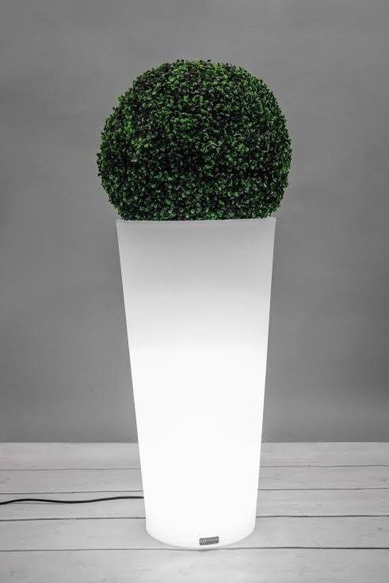 Viking Choice Lichtgevende bloempot - 80 x 40 cm - tapse cilinder vorm - 8720249127789