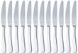 AmazonBasics dinermessen van roestvrij staal met X-rand, 12 stuks