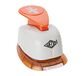 Wedo 168207 perforator voor jongens, met praktische opvangbak, uitsparing 1,8 x 2,8 cm, grijs/oranje