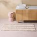 NOUS Living tapis de bain rayure Gris/Écru (120x50 cm)