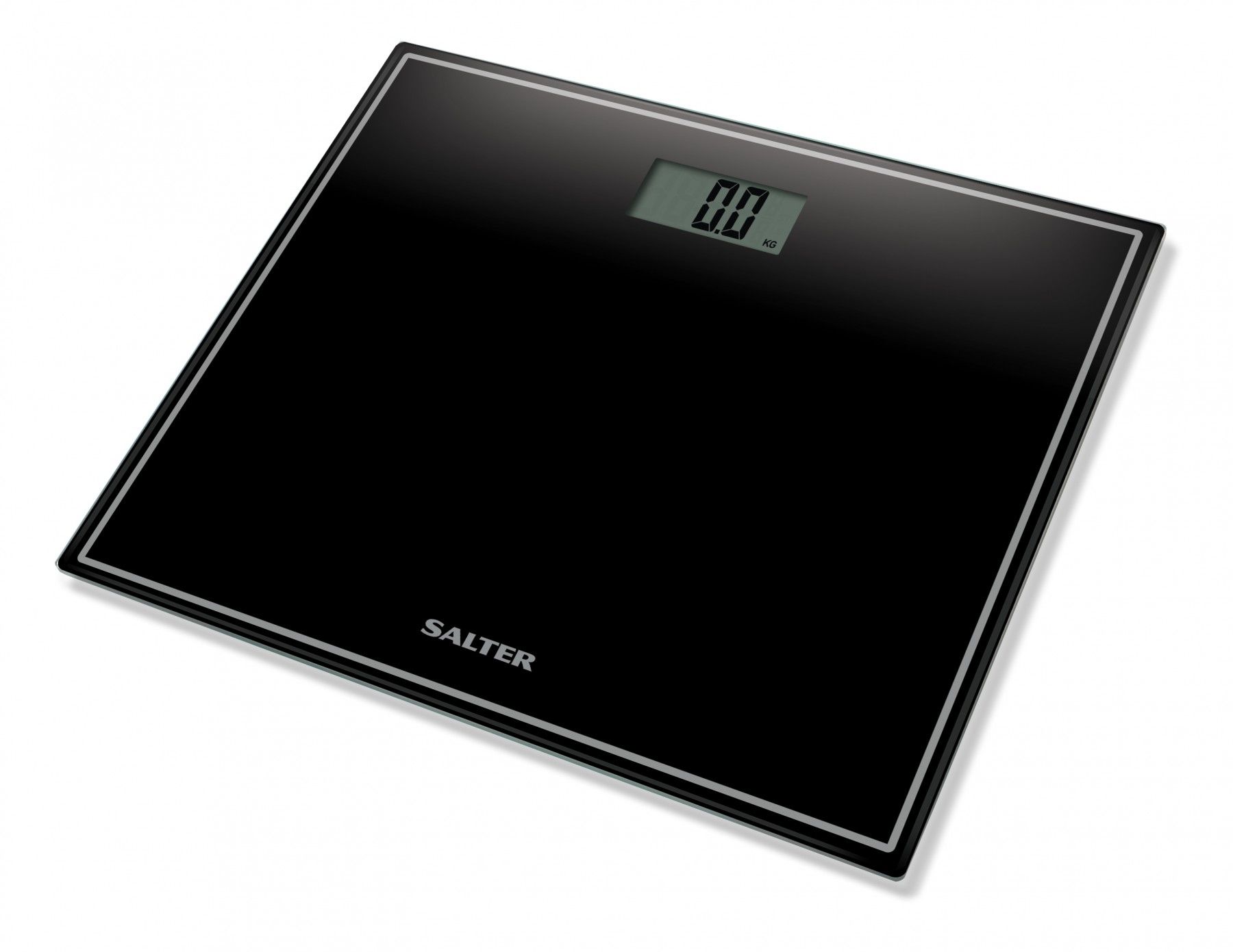 Salter 9207 BK3R Digitale Personenweegschaal - Zwart - Vierkant - 150kg - LCD - Glas