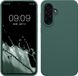 kwmobile telefoonhoesje geschikt voor Samsung Galaxy A56 5G - Hoesje met siliconen coating - Smartphone case in dennengroen