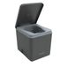 TRELINO Evo M Antraciet (39 x 33 x 36 cm), Scheidingstoilet, Mobiele droogtoilet voor Kamperen en Outdoor, Geurneutraal, 5L & 8L Capaciteit