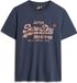 Superdry METALLIC VL RELAXED T SHIRT Dames - Blauw - Maat S