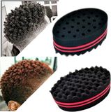 Heble Twist Afro Borstel Spons - Zwart