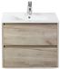 BES LED Dante Meuble de salle de bain 60 cm - Craft Oak - Lavabo en céramique Blanc Enjoy