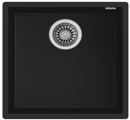 Teka Square 40.40 TG - Zwart - Spoelbakken
