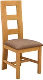 vidaXL Eetkamerstoel 2 stuks Massief Eikenhout Grijs 45 x 51 x 105 cm
