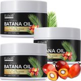 P-Beauty Cosmetic Accessories Huile de Batana pour cheveux croissance des cheveux visage peau ongles végétalien 120g, 3 pièces, 100% ingrédients naturels, sans alcool, sans ammoniaque