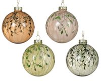 Decoris Kerstbal glas d8 cm a4 U