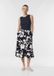 Comma Rok Navy Gebloemd A-lijn Viscose Maat 46