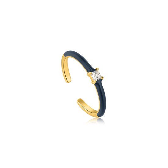 Ania Haie Bright Future AH R031-02G-B Ring Dames - Goudkleurig - Zilver 925 - One-size