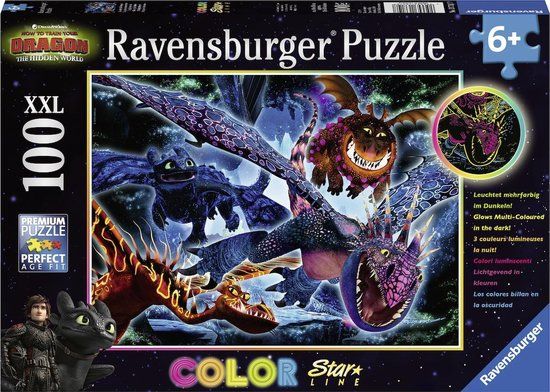 Ravensburger Dragons 3 Color Starline Puzzle - 100 Pieces