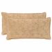 vidaXL Kussensloop 2 stuks Crèmekleurig Katoensatijn 40 x 80 cm