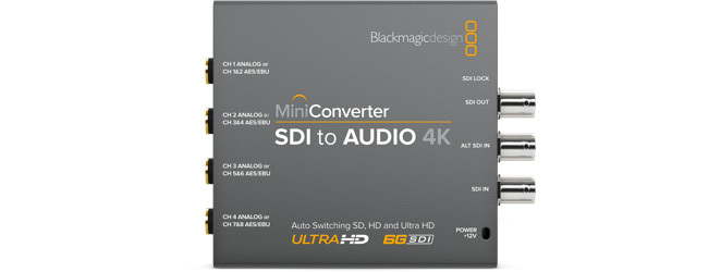 Blackmagic Mini Converter SDI to Audio 4K