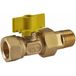 Riko Robinet à boisseau sphérique gaz - Laiton - Gastec - 1/2" BI x 1/2" BU