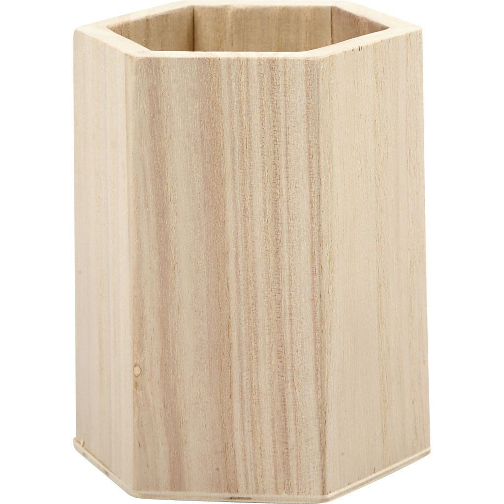 Creativ Company Pen- & Potloodhouder Hout 10,5 cm