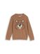 Tom Tailor Pull en maille avec motif animal - Taille 128/134 - smoked wood