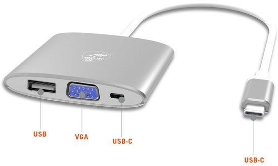 Mobility Lab Digital Multiport VGA USB-C Adapter