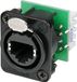 Neutrik NE8FDV-YK-B RJ45-dataconnector etherCon D-serie
