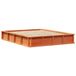vidaXL Bedframe, wasbruin, 150 x 200 cm, massief grenenhout