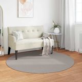 vidaXL LUGO Rug Crème en Taupe Ø 200 cm Polyester