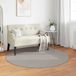 vidaXL LUGO Rug Crème en Taupe Ø 200 cm Polyester