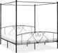 Maison Exclusive - Lit cadre sans matelas avec baldaquin noir 180x200 cm métal
