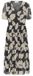 Soaked in Luxury Damesjurk Aldora Navy Leaf Print