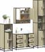 Maison Exclusive - Ensemble de meubles de salle de bain 4 pièces en bois composite chêne Sonoma