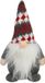 Ger Import Pluche gnome/dwerg/kabouter decoratie pop/knuffel kleding grijs en muts 26 x 11 cm
