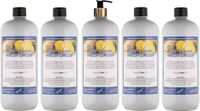 Claudius Cosmetics B.V. Body & Hair Fresh Ginger 1 liter met gouden pomp - set van 5 stuks