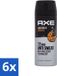 Axe Spray déodorant Leather & Cookies 150ml Lot de 6