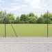 vidaXL Gaashek met betonnen voetstuk 10 x 1,4 m pvc-coated staal grijs