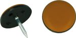 AMIG Teflon Meubelglijders Stoelpootbeschermers Ø32mm met Spijker PTFE 4 stuks Bruin